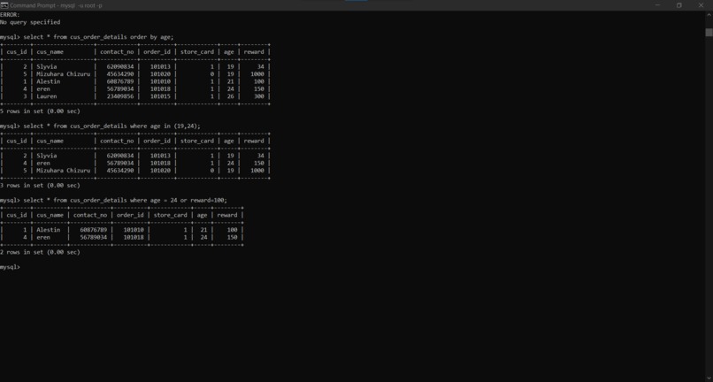 sqlqueries – screenshot 1