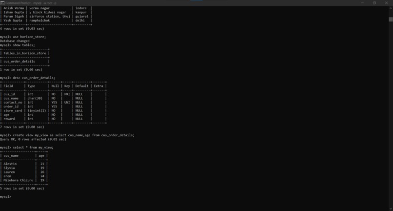 sqlqueries – screenshot 2