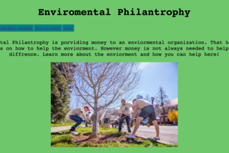 Enviormental Philantrophy Website