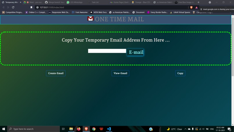 One Time Mail – screenshot 1