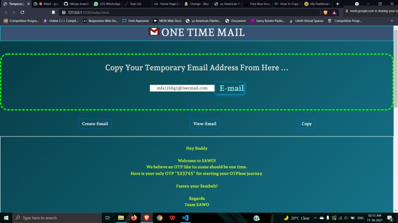 One Time Mail – screenshot 3