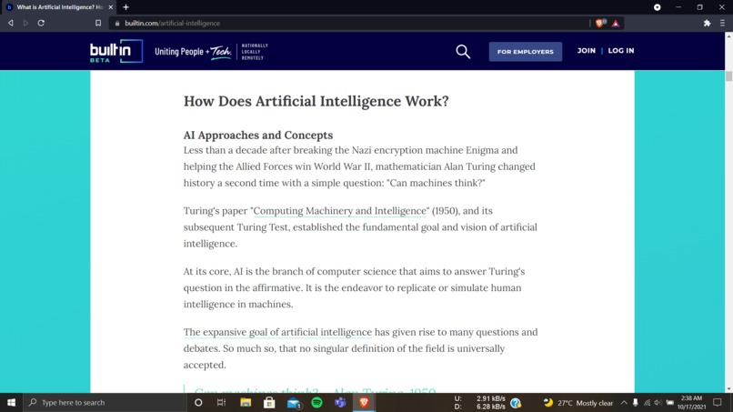 Learn about Artificial Intelligence – screenshot 1
