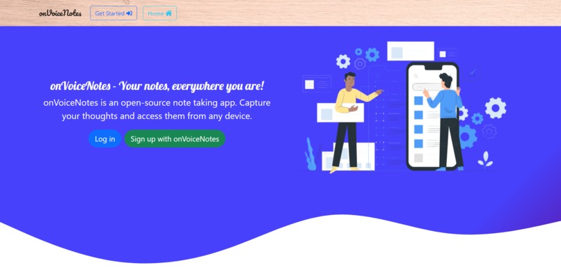 onVoiceNotes – screenshot 1