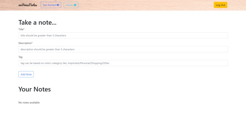 onVoiceNotes – screenshot 2