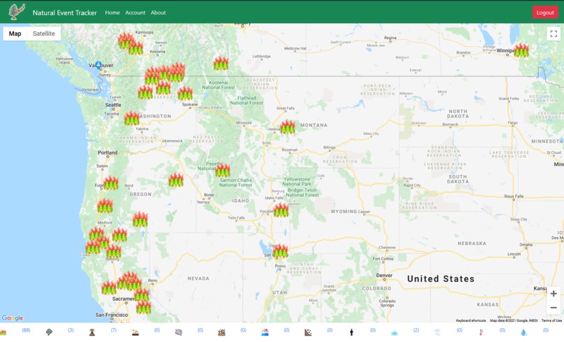 Natural Event Tracker – screenshot 2