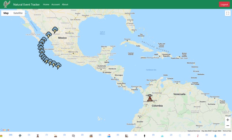 Natural Event Tracker – screenshot 3