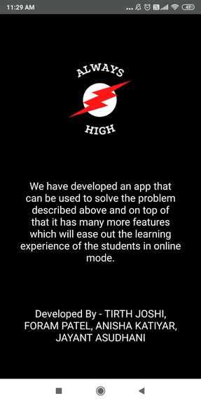 Always High! : A College Help App – screenshot 1