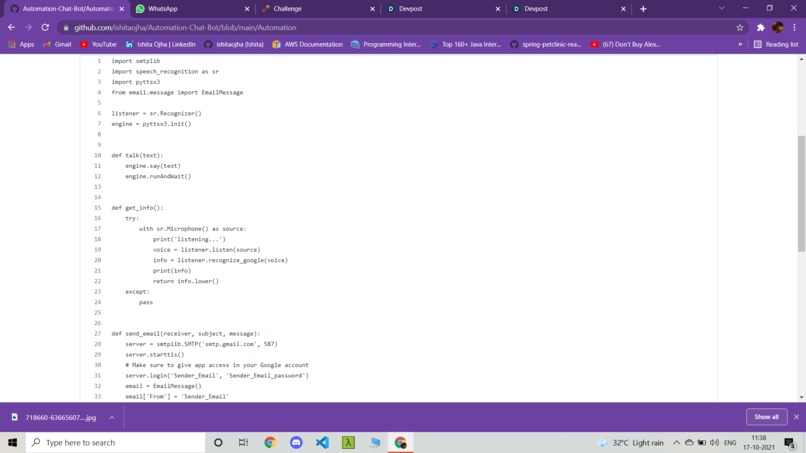 Email Bot  – screenshot 1
