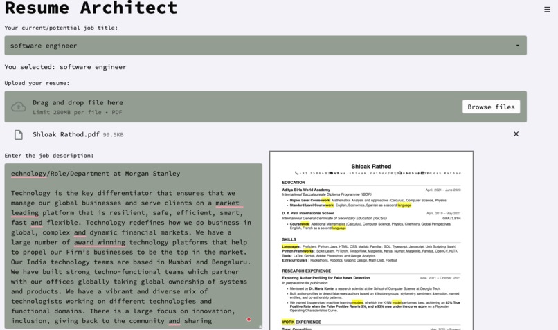 Resume Architect – screenshot 1