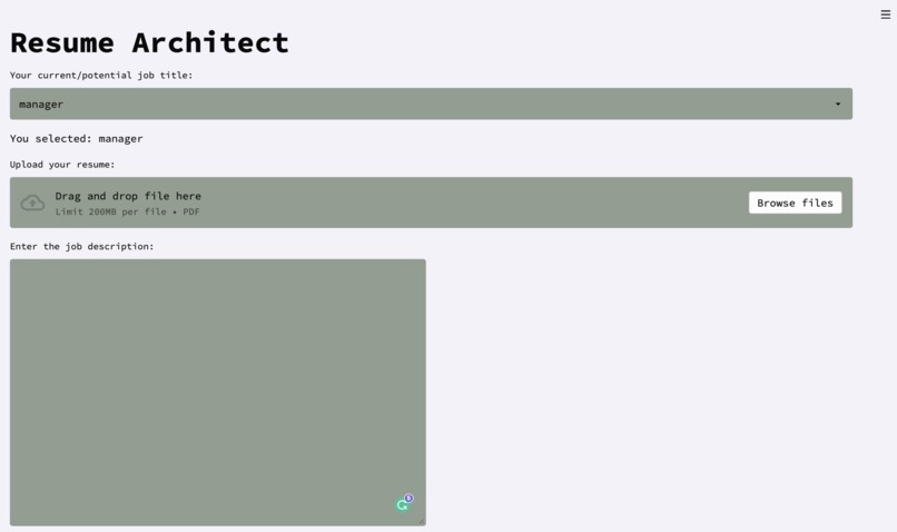 Resume Architect – screenshot 3