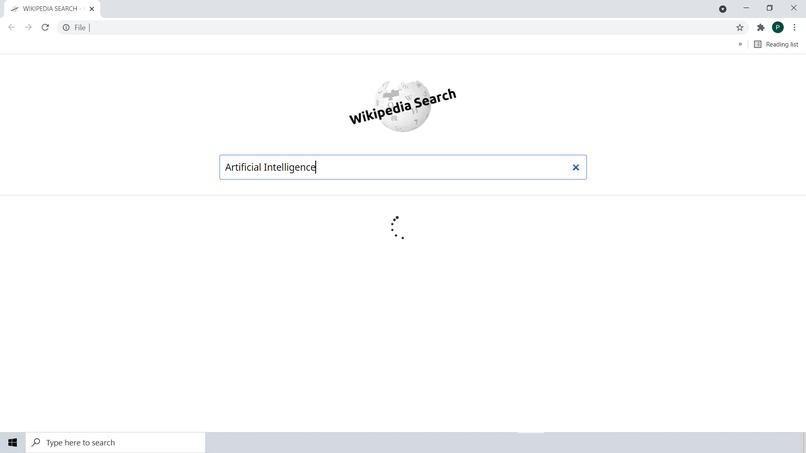 Wikipedia Search – screenshot 3