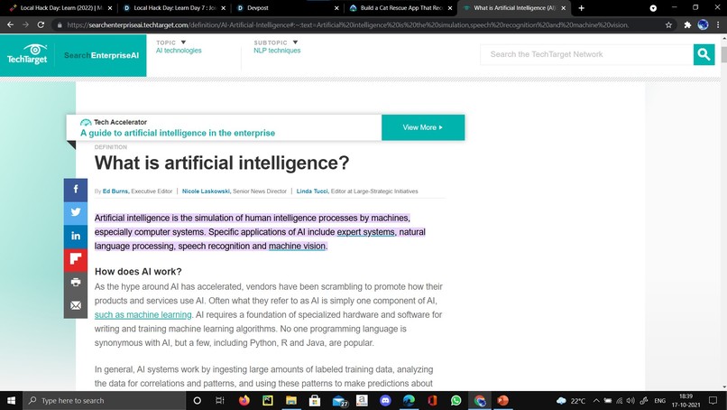  Learn about Artificial Intelligence – screenshot 1
