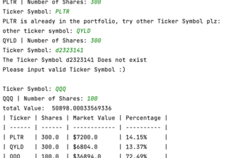 Stock Portfolio