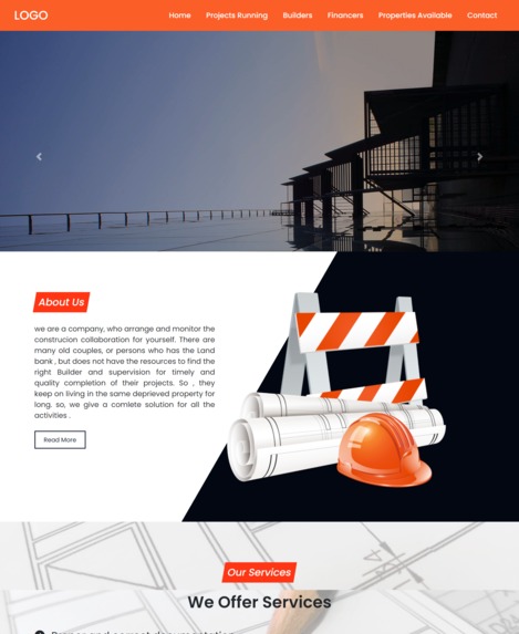 Builder Site Templte  – screenshot 1