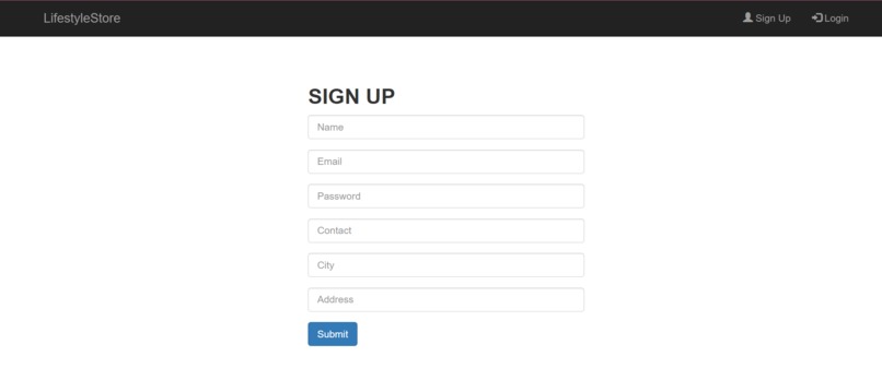 Online shopping system – screenshot 2
