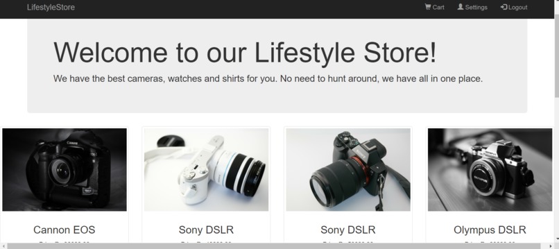 Online shopping system – screenshot 5