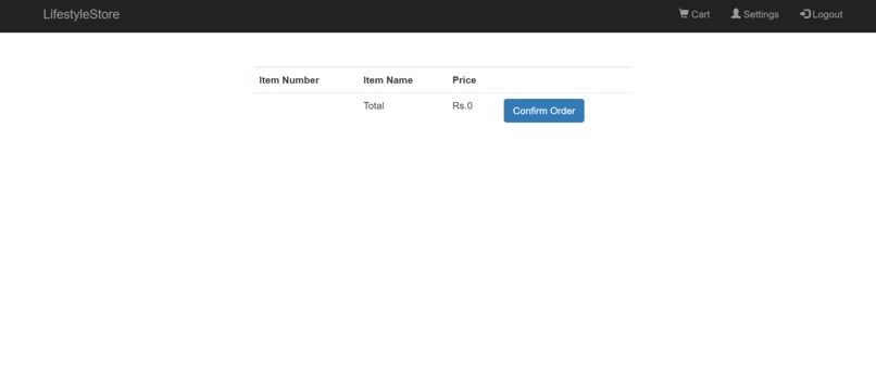 Online shopping system – screenshot 6