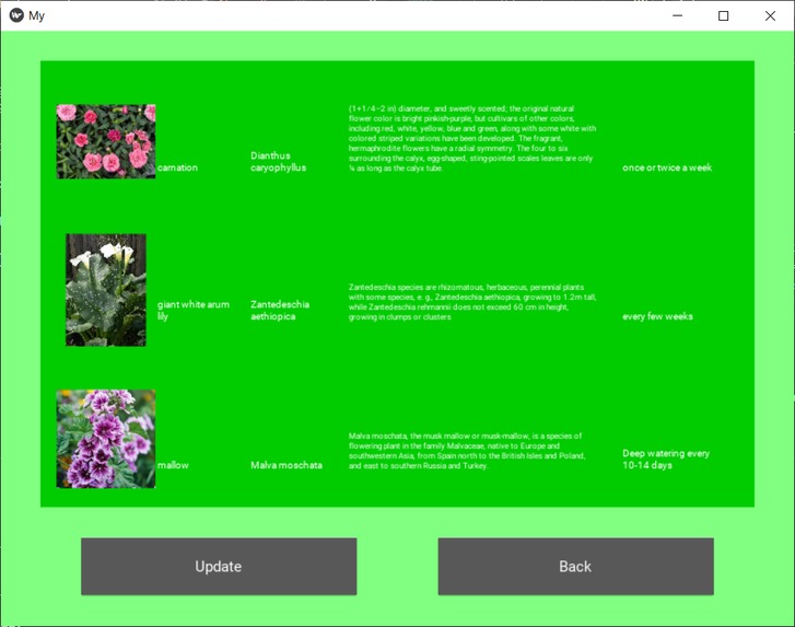 PlantPedia – screenshot 2