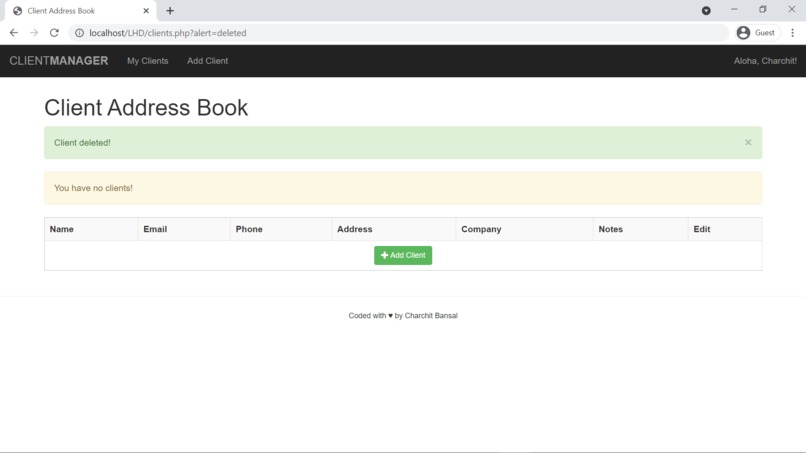 Client Address Book – screenshot 7