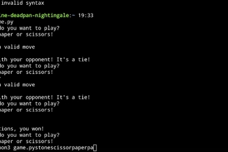 RockPaperScissor game 