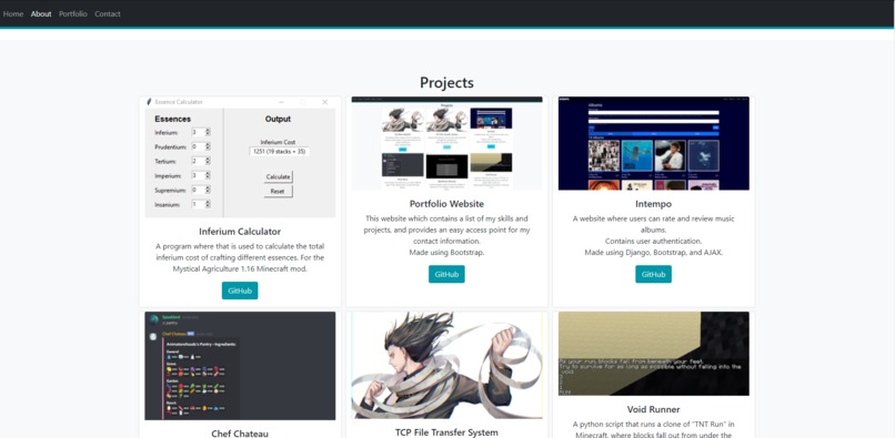 Portfolio Website – screenshot 1