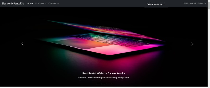 Electronics Rental System – screenshot 1