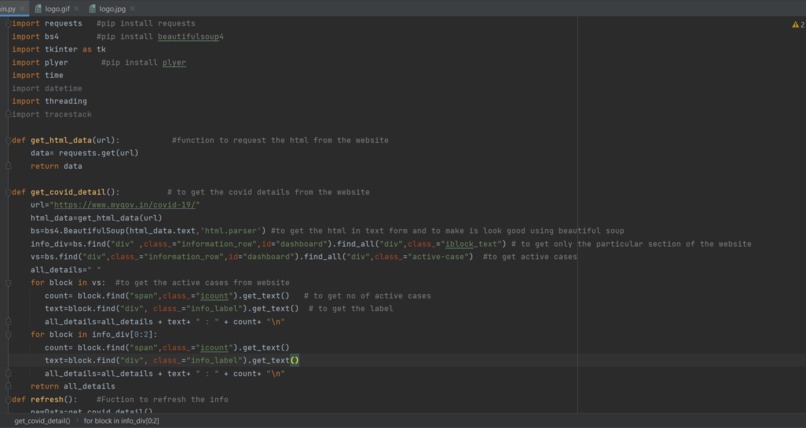 COVID-19 TRACKER – screenshot 1