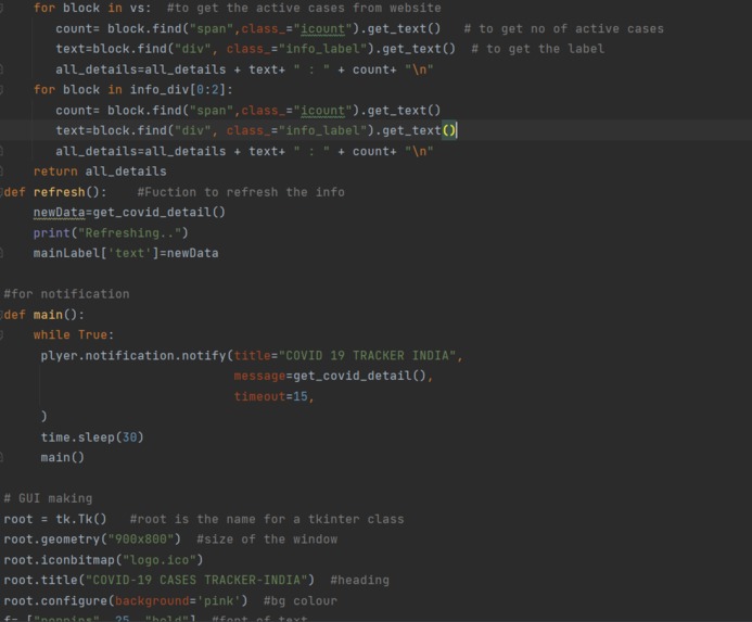 COVID-19 TRACKER – screenshot 2