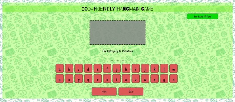 Eco-Friendly Hangman Game – screenshot 3