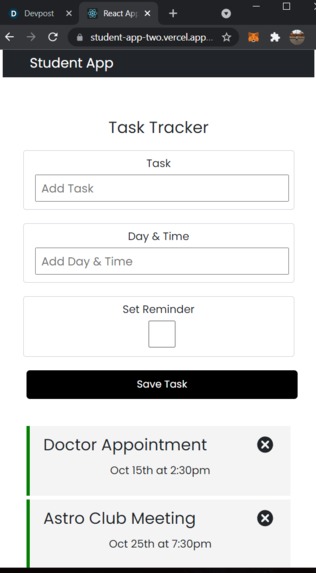 Student App – screenshot 8