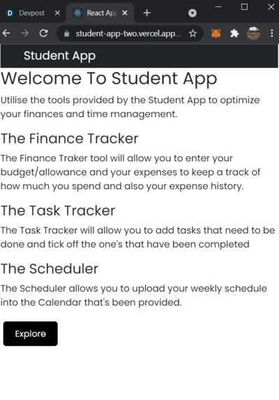 Student App – screenshot 4