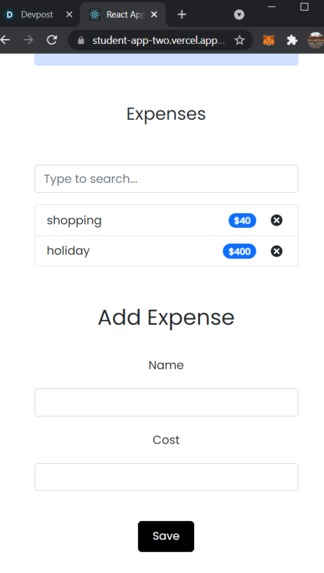 Student App – screenshot 7