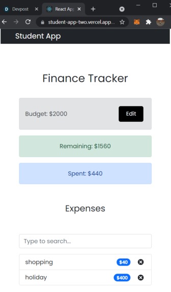 Student App – screenshot 6