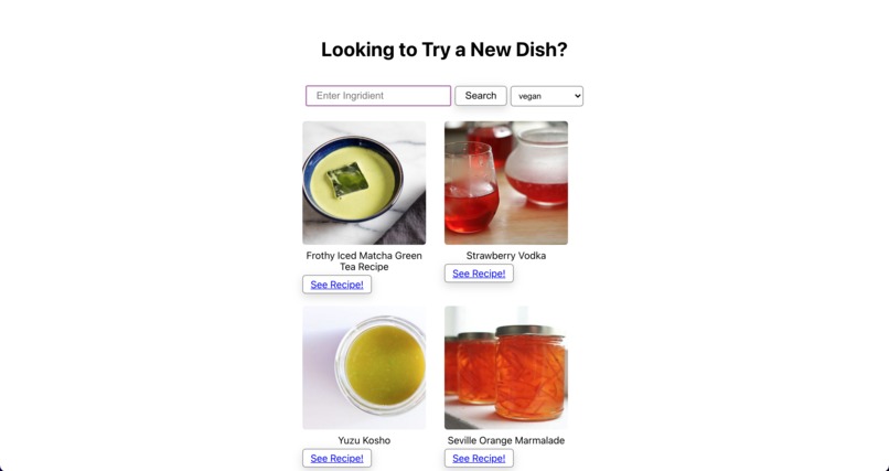 Recipe Finder – screenshot 1