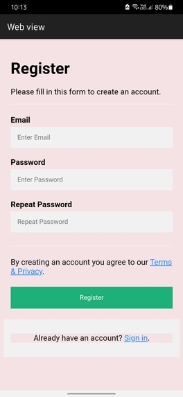TrackUp – screenshot 2