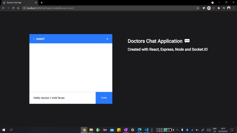 Doctors Chat Application – screenshot 2