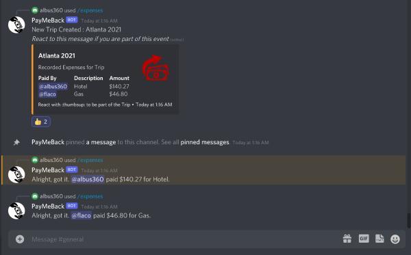 PayMeBack Discord Bot – screenshot 1