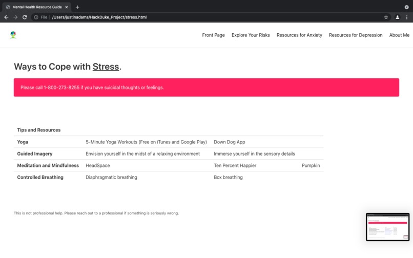 Mental Health Guide – screenshot 4
