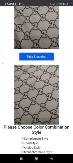 Fashion For All : Color combination generator with AI – screenshot 2