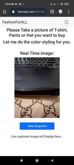 Fashion For All : Color combination generator with AI – screenshot 1