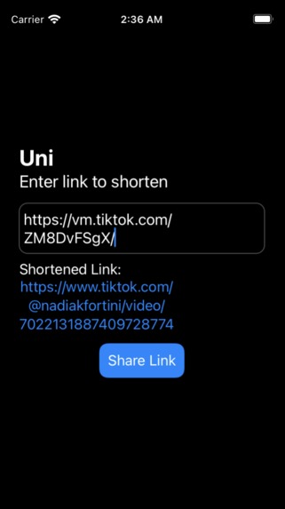 Uni – screenshot 1
