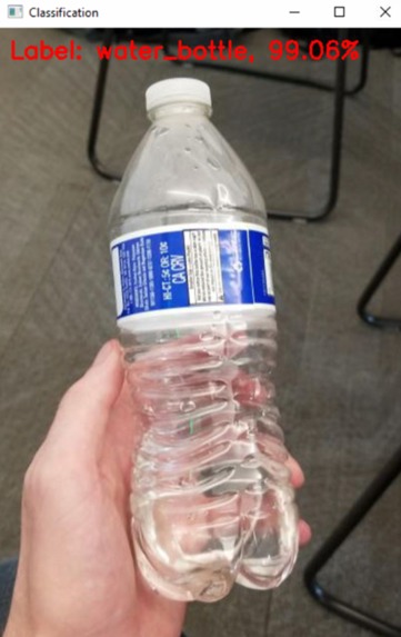 Bottle classifier – screenshot 2