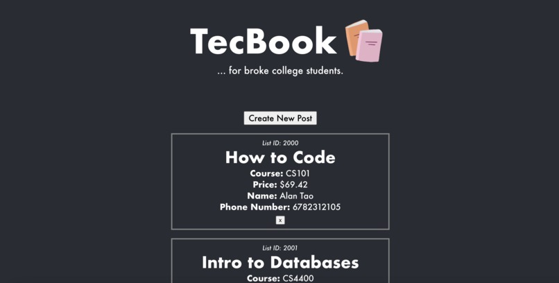 TecBook – screenshot 1