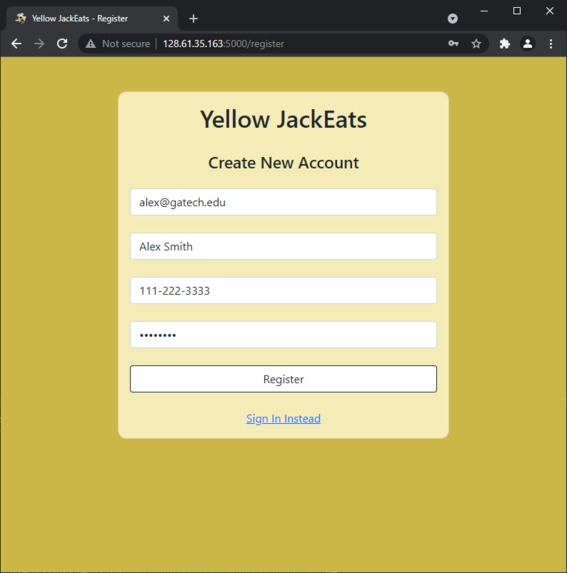 Yellow JackEats – screenshot 1