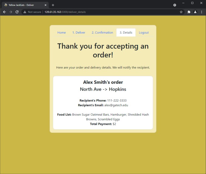 Yellow JackEats – screenshot 9