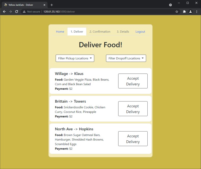 Yellow JackEats – screenshot 7