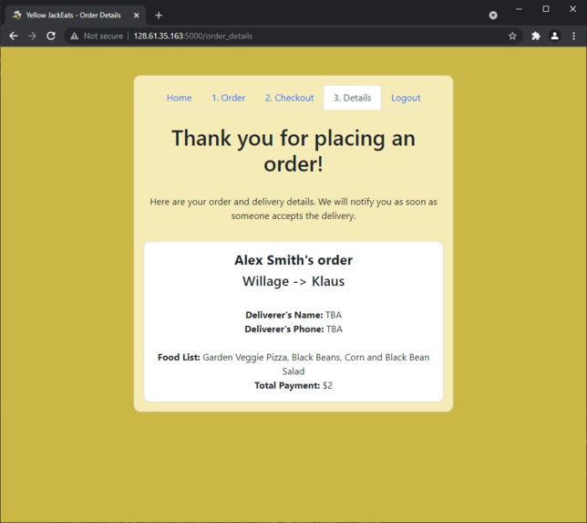 Yellow JackEats – screenshot 6