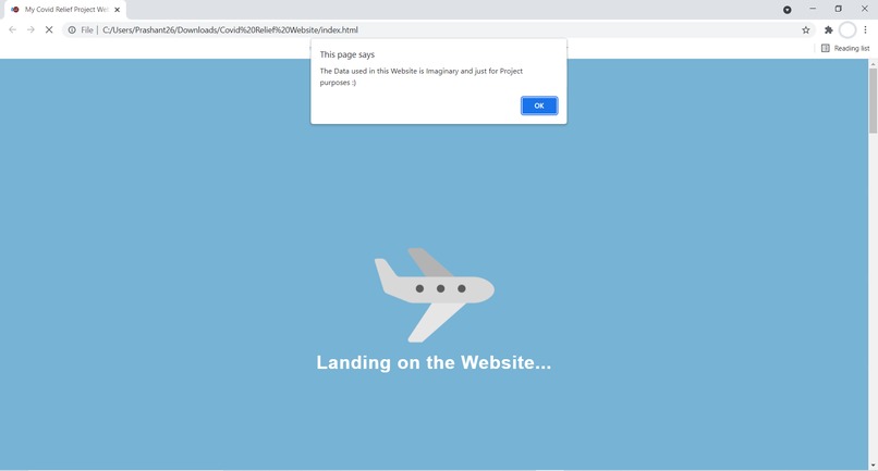 Covid Relief – screenshot 1