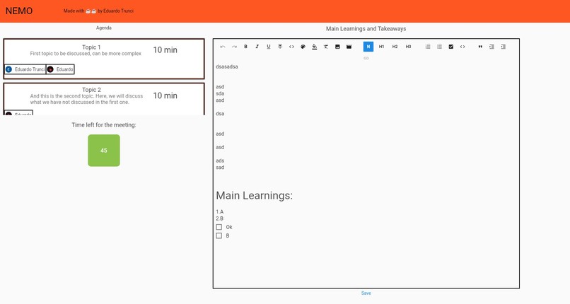 NEMO - Finding you way thorugh online meetings – screenshot 5