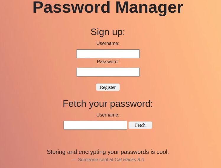 Password Manager – screenshot 1